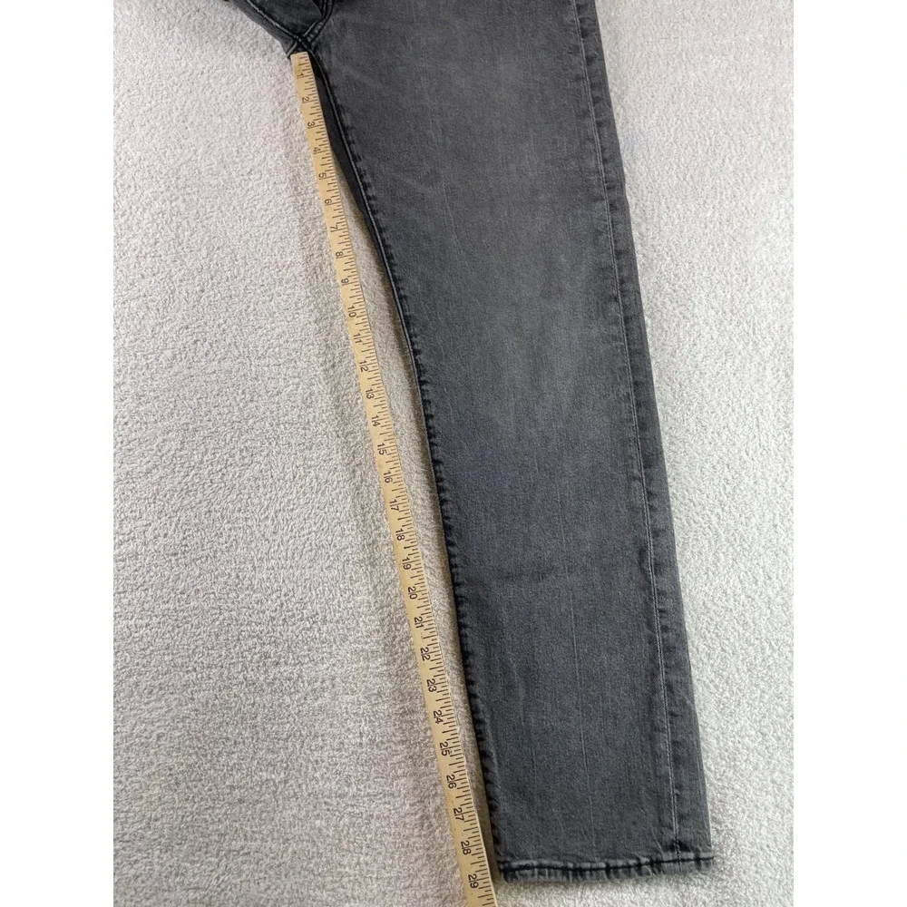 levi's 502 premium illusion gray stretch taper jeans 33/32 grunge indie sleaze